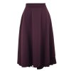 Zavinovací sukně - temně vínová