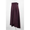 Zavinovací sukně - temně vínová 3