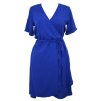Zavinovací šaty - královsky modré II.JAKOST