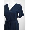 Zavinovací šaty - tmavě modré 2