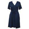 Zavinovací šaty - tmavě modré