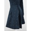 Softshellový kabát - půlkolový - tmavě modrý s puntíky II.JAKOST 5