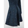 Softshellový kabát - půlkolový - tmavě modrý s puntíky 4