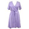 Zavinovací šaty - levandulové 2
