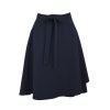 Zavinovací sukně - kratší - temně modrá
