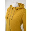 Vlněný kabát - áčkový - hořčicový 5