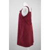 Áčkové šaty s laclem - vínové 4