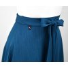 Zavinovací sukně - žíhaná - světle petrolejová