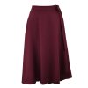 Zavinovací sukně - žíhaná - vínová