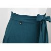 Zavinovací sukně - žíhaná - tmavě tyrkysová 2
