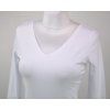 Tričko 3/4 rukáv - výstřih do V - bílé II.JAKOST 5