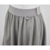 Půlkolová sukně - balonová - světle šedá 2