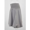 Půlkolová sukně - balonová - náplet - světle šedá 3