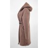 Kabát se sponou - merino - světle hnědý 6