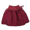 Dětská sukně - vínová s koníkem
