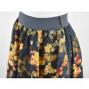 Půlkolová sukně - guma - zlaté ginkgo 2