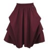 Sukně DUBAJ - bordó - s podšívkou