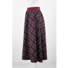 Midi sukně - guma - vínová kostka