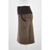 Pouzdrová sukně - manšestrová - hnědá 3