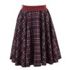 Kolová sukně - guma - vínová kostka 2