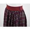 Kolová sukně - guma - vínová kostka 3