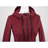 Softshellový kabát - půlkolový - vínový II.JAKOST