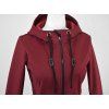 Softshellový kabát - půlkolový - vínový 5