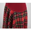 Kolová sukně - náplet - červená kostka II.JAKOST