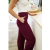 Kalhoty silnější - bordó - prodloužená délka