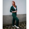 Kalhoty silnější - tmavě zelené - prodloužená délka