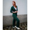 Kalhoty - tmavě zelené - prodloužená délka 5