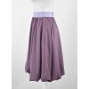 Půlkolová sukně - balonová - levandule