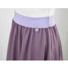 Půlkolová sukně - balonová - levandule