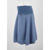 Půlkolová sukně - balonová - náplet - šedomodrá 3
