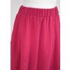 Půlkolová sukně - mušelín - magenta