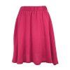 Půlkolová sukně - mušelín - magenta
