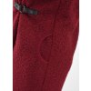 Kabát se sponou - buklé - vínový 2