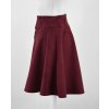 Sukně s knoflíky - semiš - vínová 8
