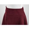 Sukně s knoflíky - semiš - vínová 7