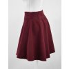 Sukně s knoflíky - semiš - vínová 9