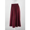 Sukně s knoflíky - manšestr - vínová 9