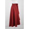 Zavinovací sukně - karmínová 4