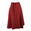 Zavinovací sukně - karmínová