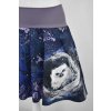 Půlkolová sukně - náplet - moudrá sova 2