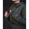 Krátká mikina na zip - khaki 4