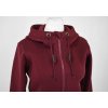 Krátká mikina na zip - vínová 5