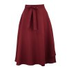 Zavinovací sukně - tmavě bordó 2
