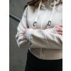 Krátká mikina na zip - mandlová 10