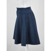 Sukně s knoflíky - semiš - šedomodrá 4