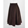 Půlkolová sukně - manšestrová - hnědá II.JAKOST 5
